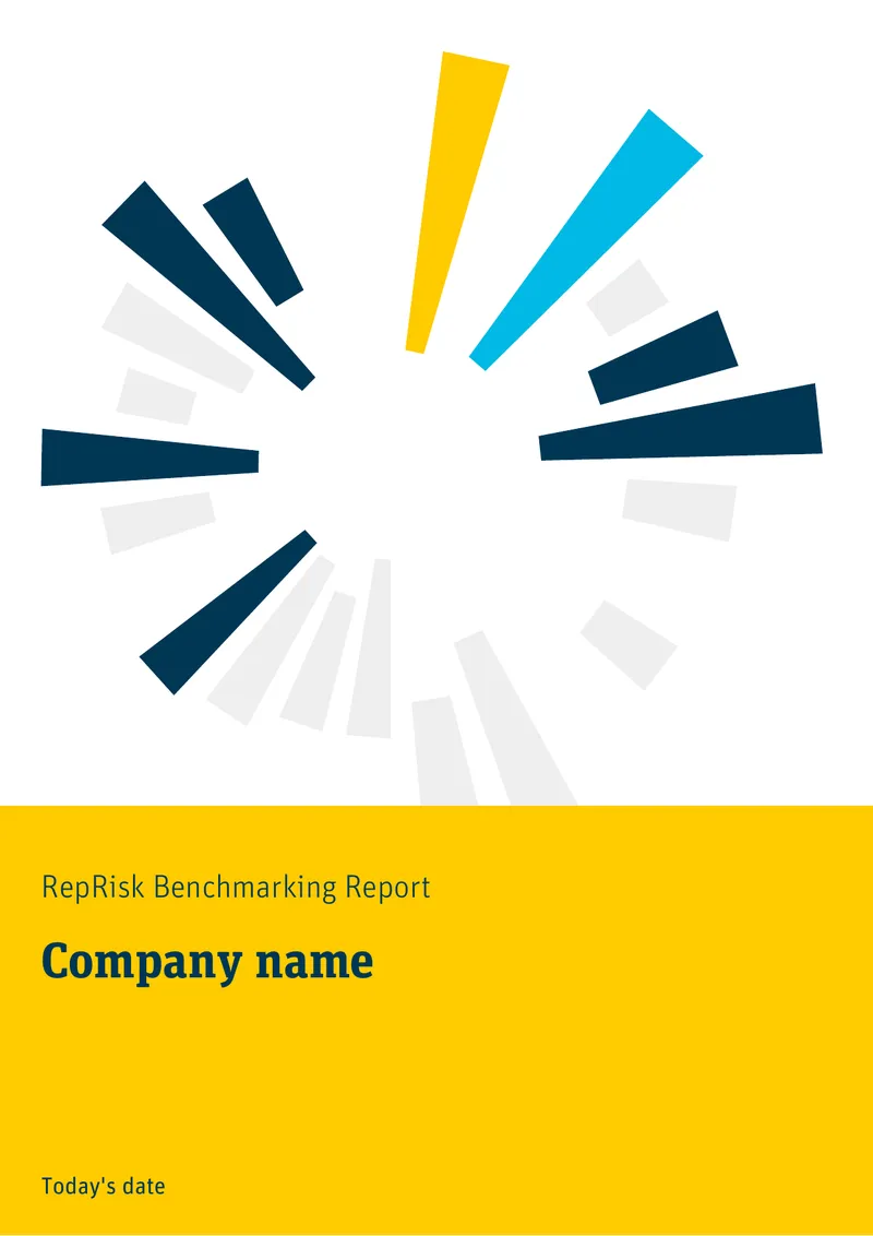 RepRisk Benchmarking Report Overview