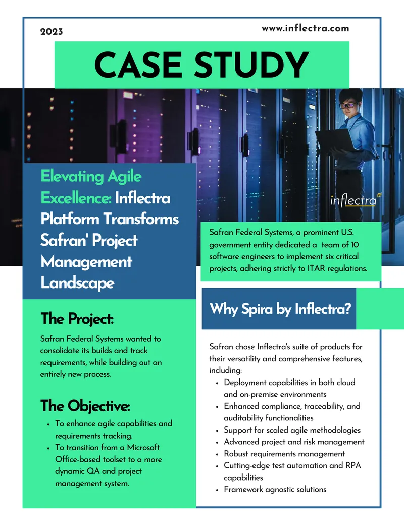 Inflectra Platform Enhancements for Safran Project Management
