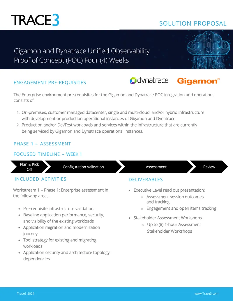Gigamon and Dynatrace POC Integration Solution Proposal