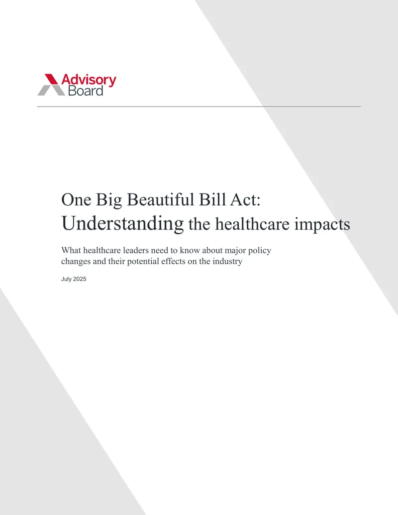 Healthcare Impacts of the One Big Beautiful Bill Act
