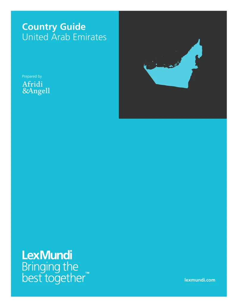 Doing Business in the United Arab Emirates Country Guide