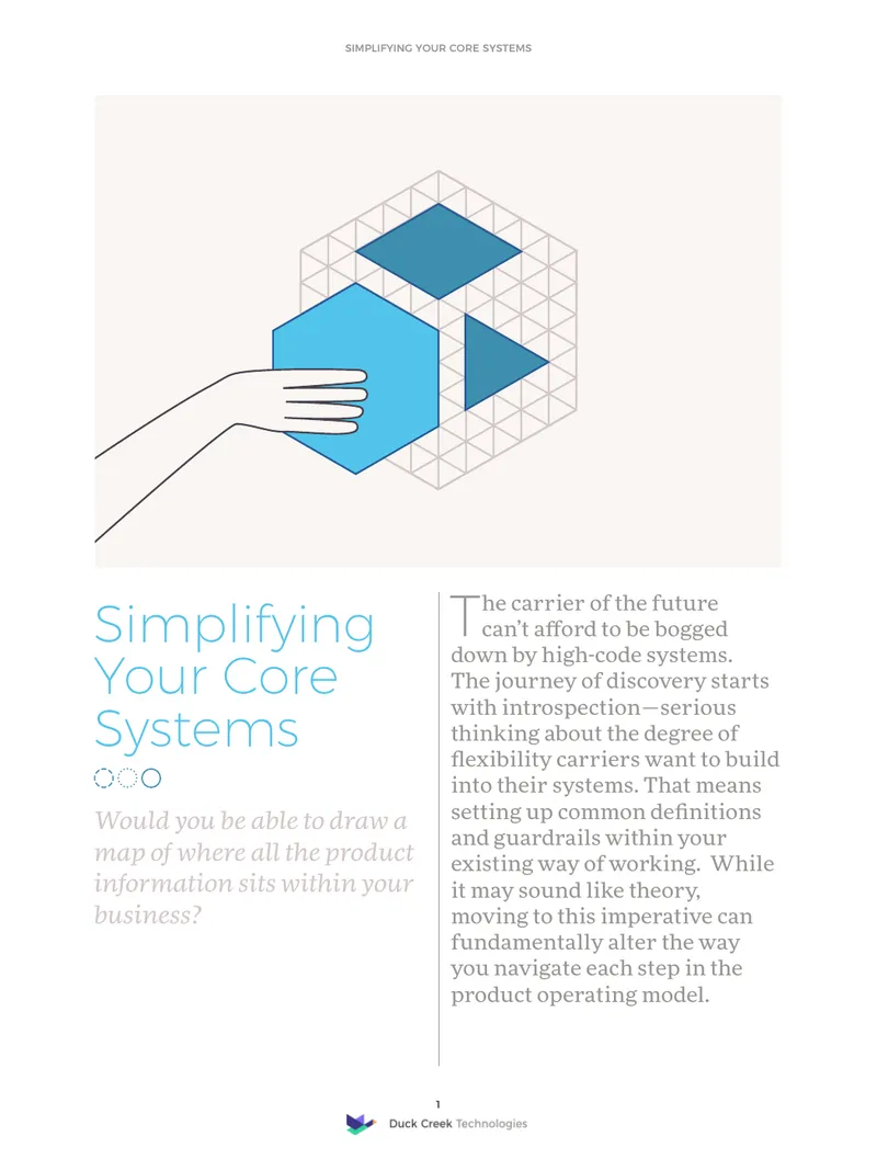 Core Systems Simplification for Insurance Carriers