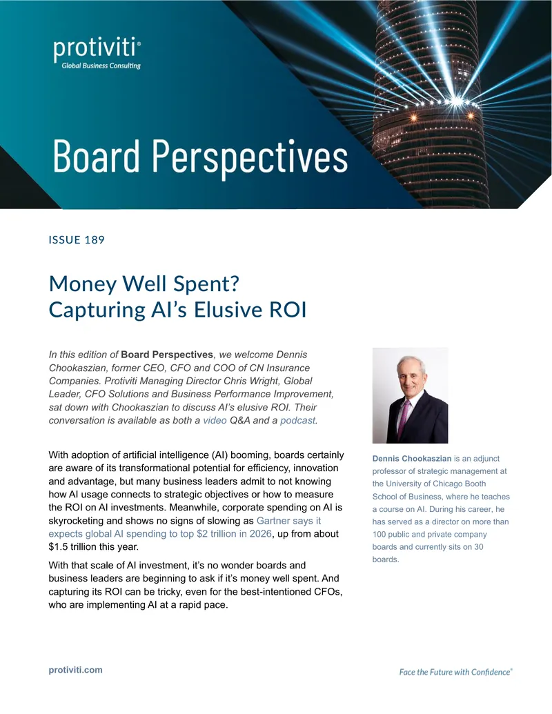 Capturing AI’s ROI in Corporate Finance preview page 1