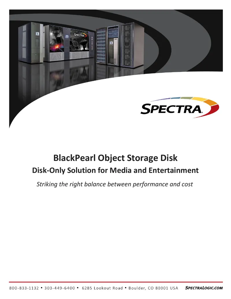 BlackPearl Object Storage Disk Solution Overview