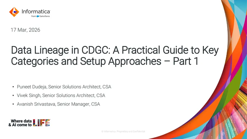 Data Lineage in CDGC Practical Guide