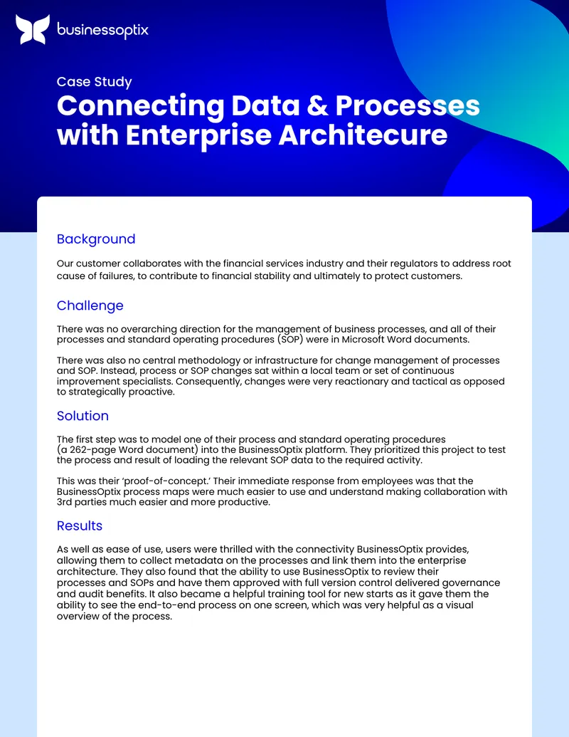 Business Process Management Transformation Case Study