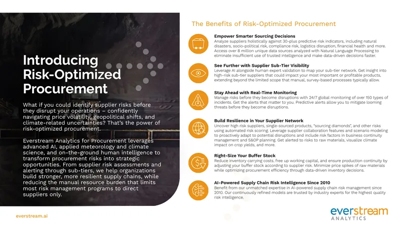 Risk-Optimized Procurement Solutions Overview