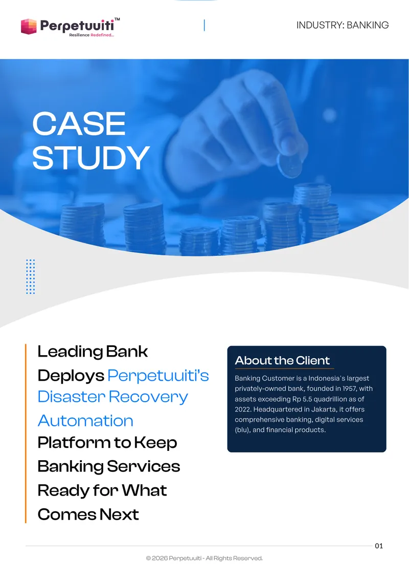 Disaster Recovery Automation Implementation Case Study