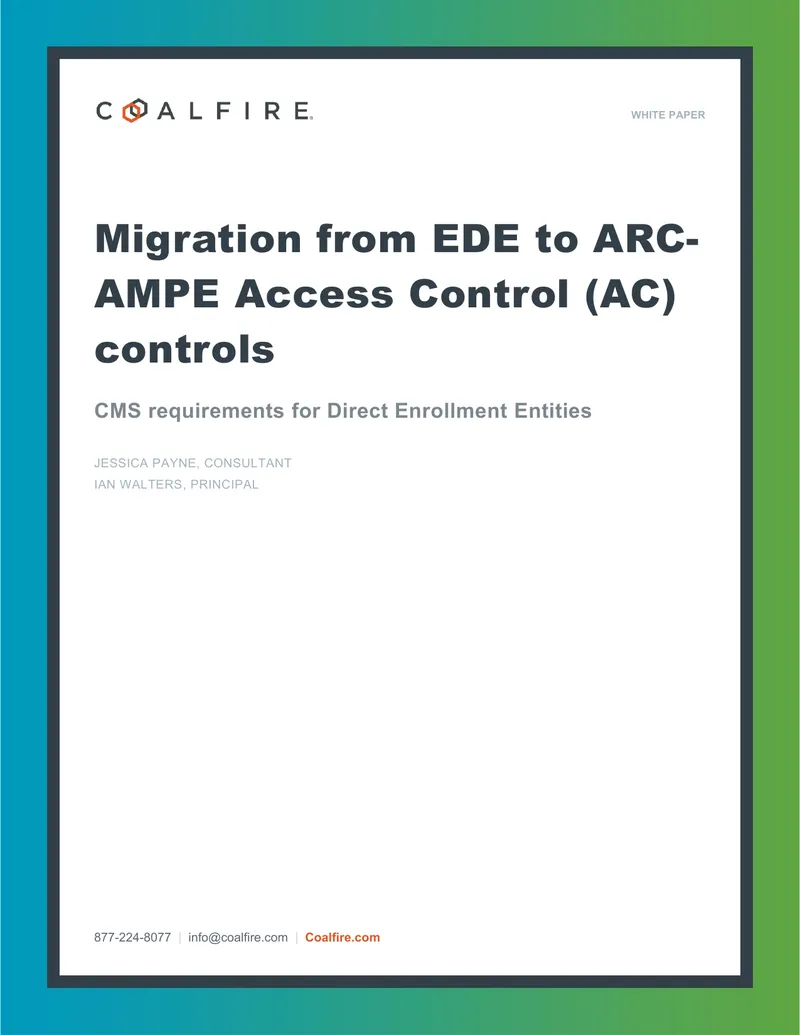 Migration from EDE to ARC-AMPE Access Control Controls