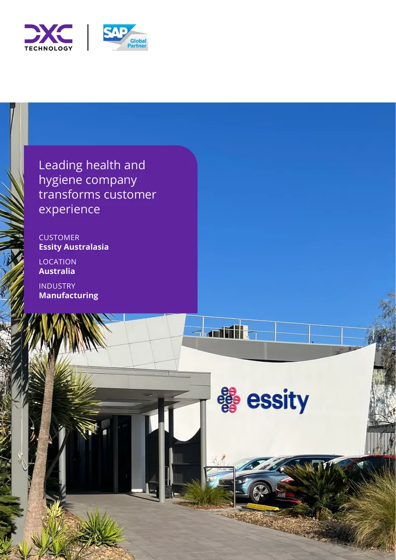 Digital Transformation of Customer Experience at Essity Australasia
