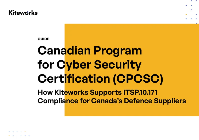 Kiteworks Support for Canadian Cyber Security Certification