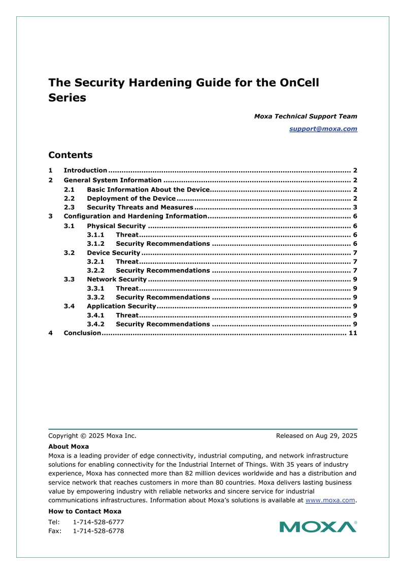 Security Hardening Guide for OnCell Series