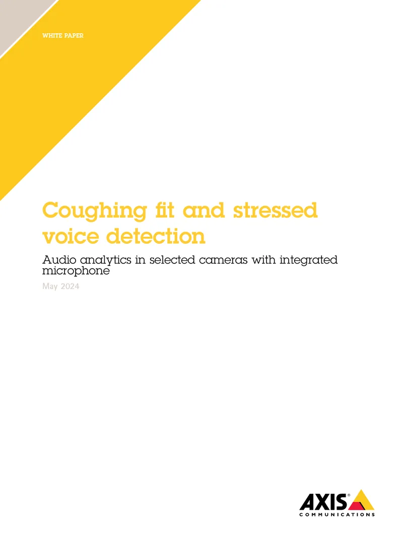 Coughing Fit and Stressed Voice Detection White Paper