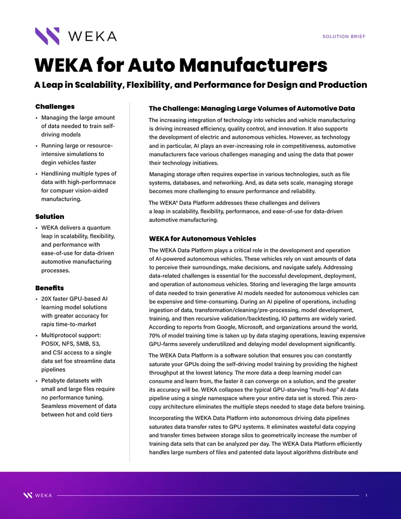 Data Management Solutions for Automotive Manufacturing