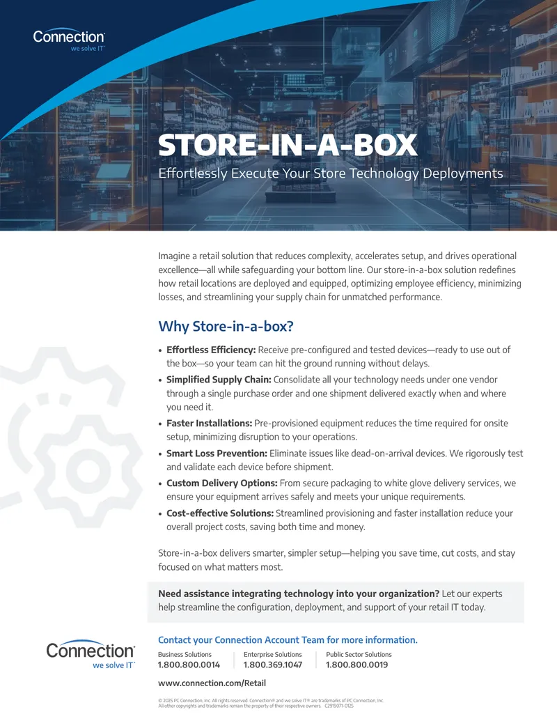 Store-in-a-Box Retail Technology Deployment Solution