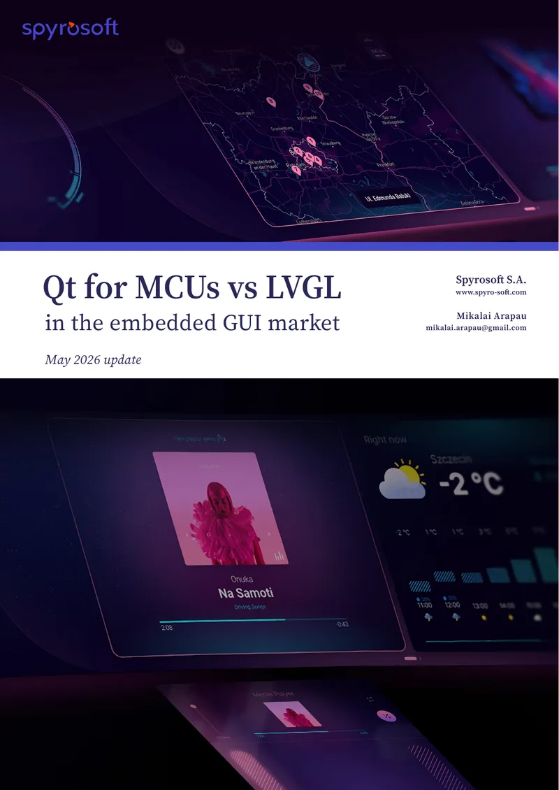 Comparison of Qt for MCUs and LVGL Frameworks