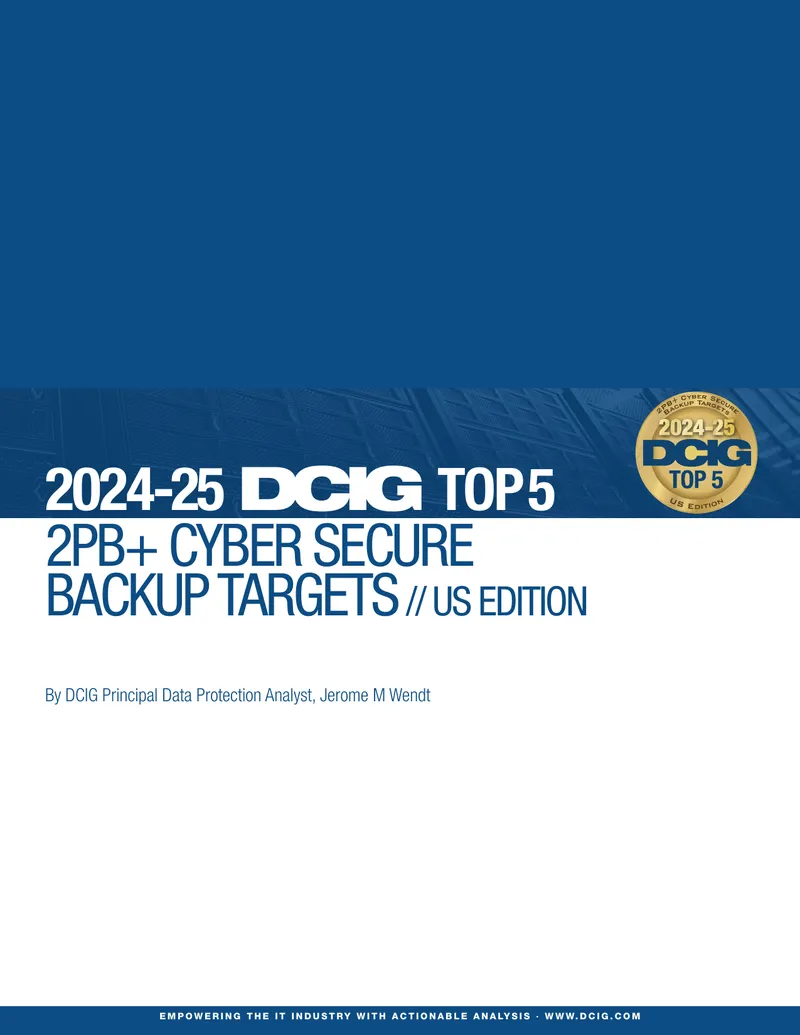 2024-25 DCIG Top 5 Cyber Secure Backup Targets