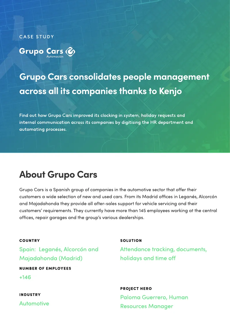 Grupo Cars HR Management Improvement Case Study
