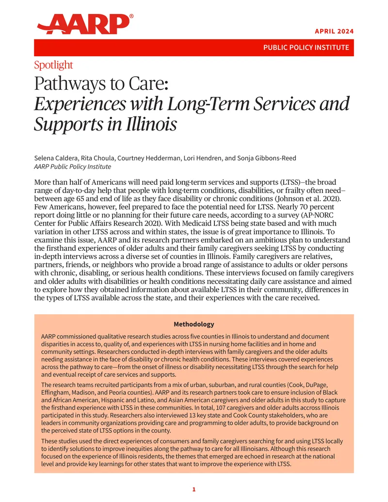 Experiences with Long-Term Services and Supports in Illinois