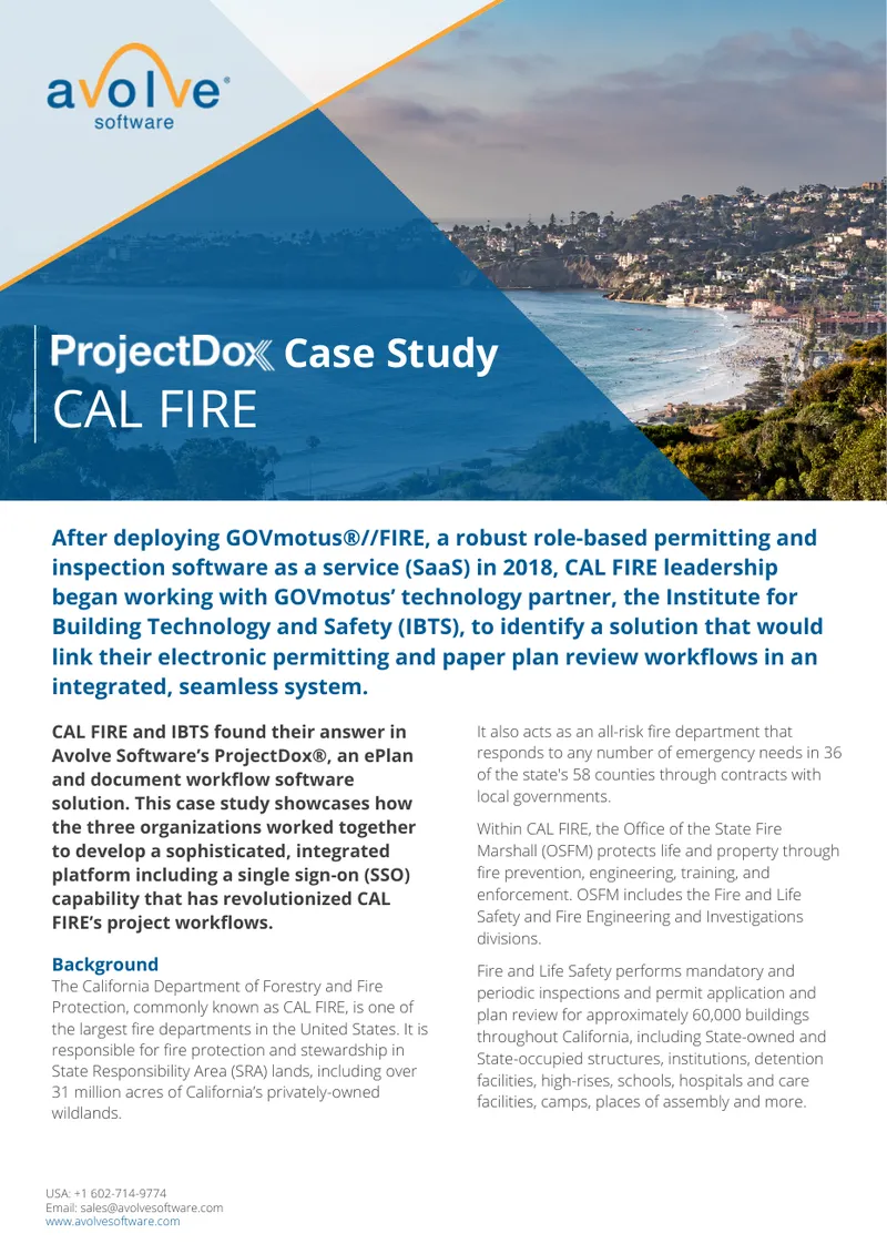 CAL FIRE ProjectDox Integration Case Study
