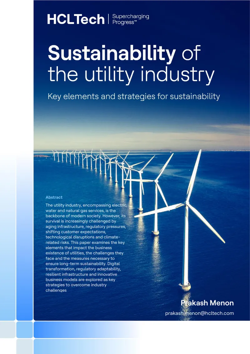 Challenges and Strategies for Utility Industry Sustainability