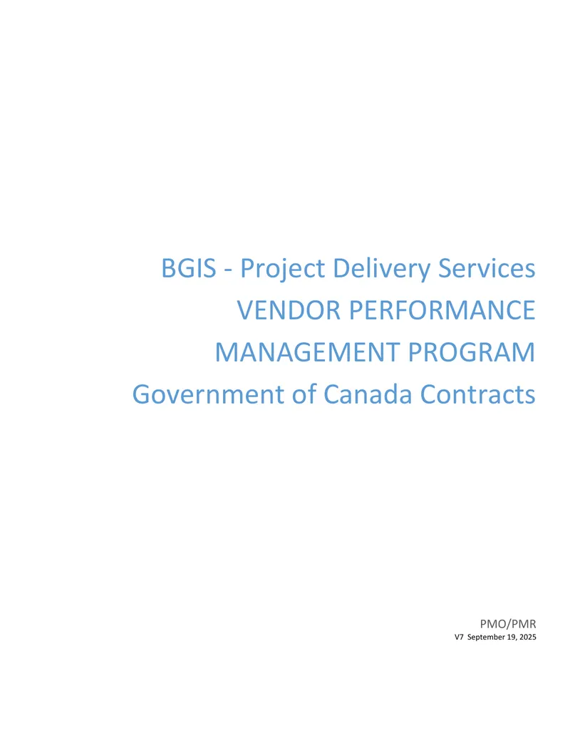 Vendor Performance Management Program Guide