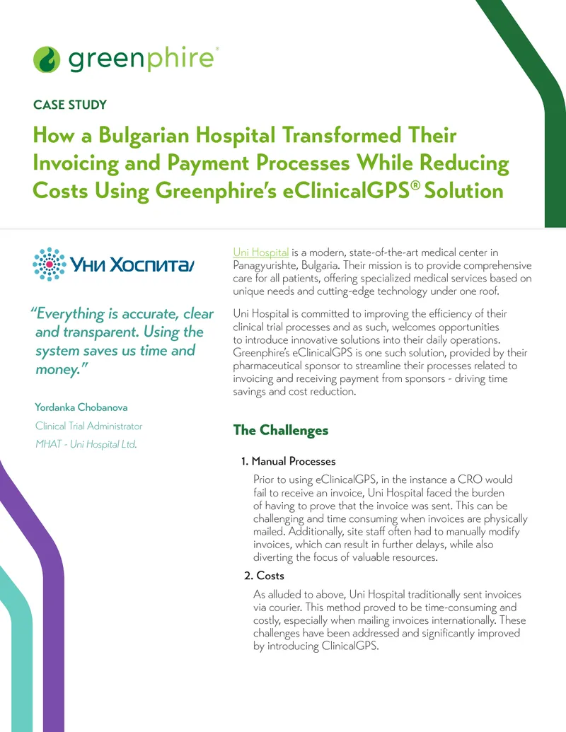 Uni Hospital Invoicing Transformation Case Study