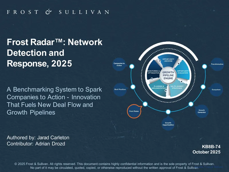 Frost Radar for Network Detection and Response 2025