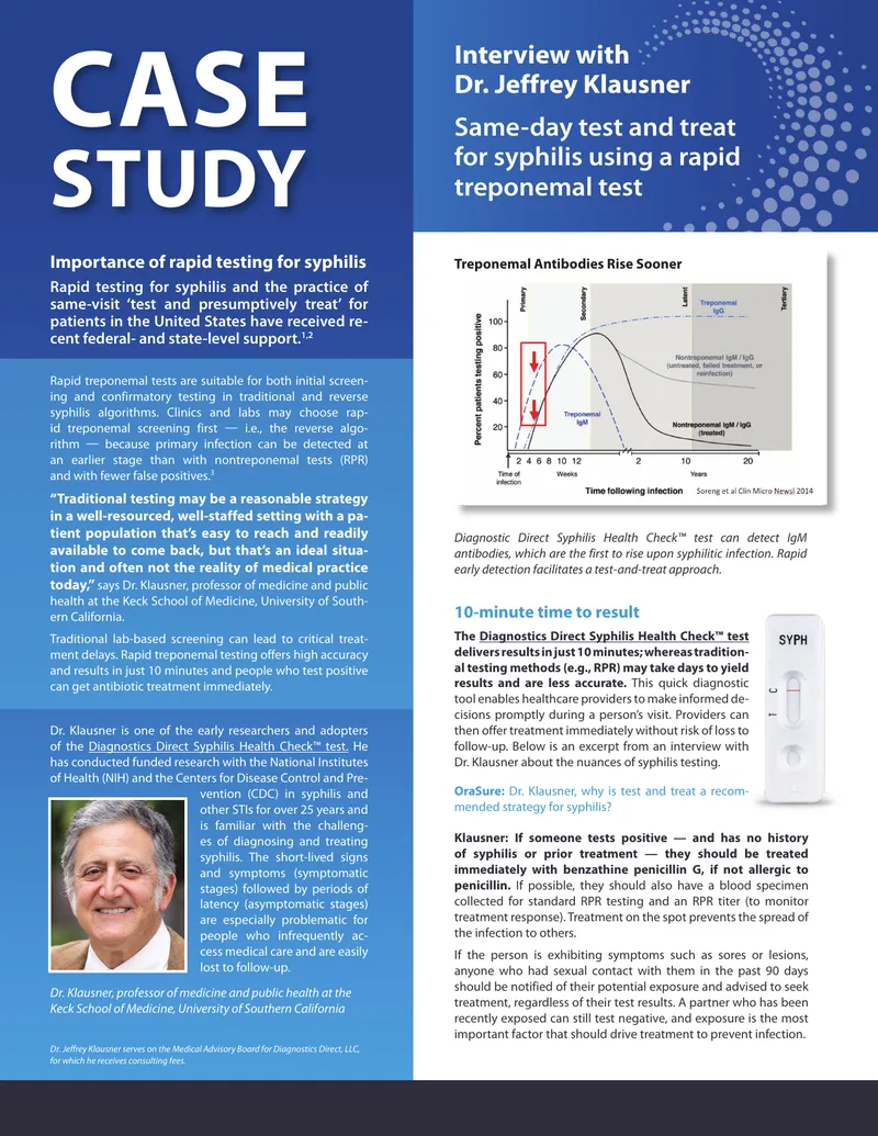 Rapid Testing and Treatment for Syphilis