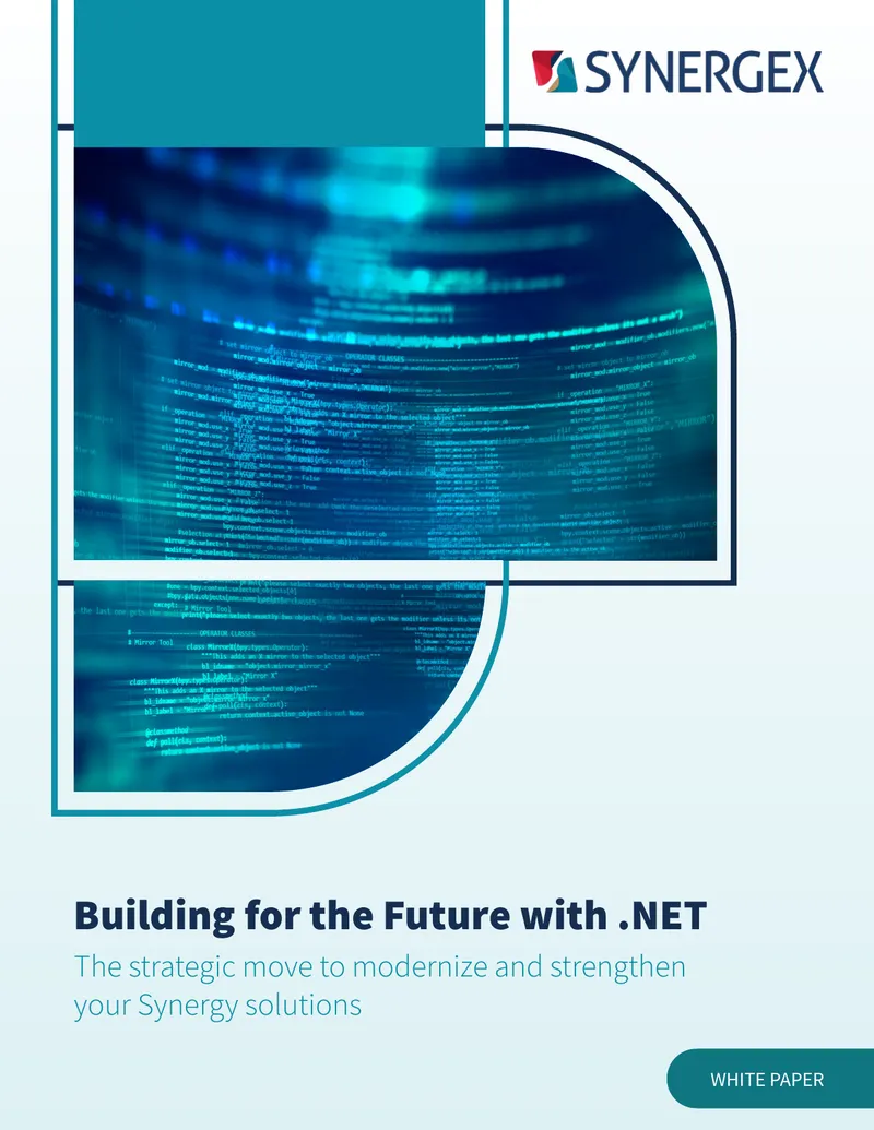 Modernizing Synergy Solutions with .NET Integration