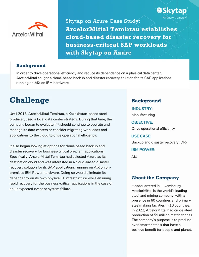 Cloud-Based Disaster Recovery Solution for SAP Applications