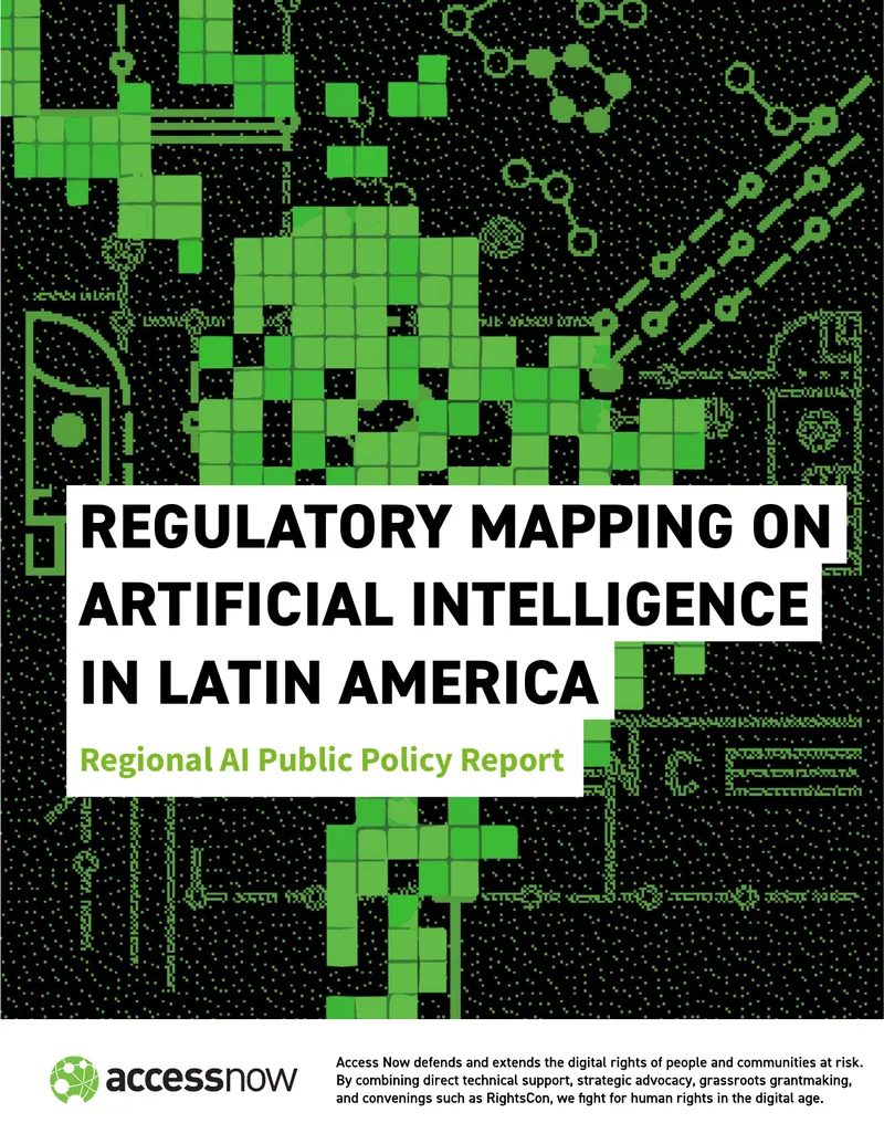 Regulatory Mapping on Artificial Intelligence in Latin America
