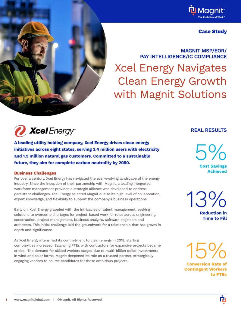 Xcel Energy's Workforce Management Partnership with Magnit