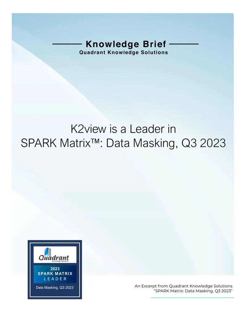 SPARK Matrix Data Masking Market Insights 2023