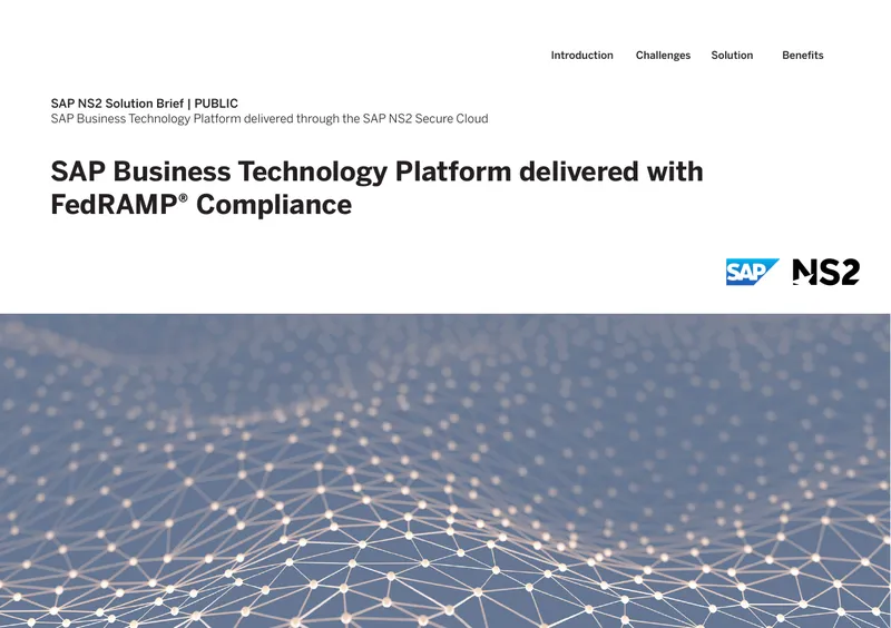SAP Business Technology Platform FedRAMP Compliance Overview