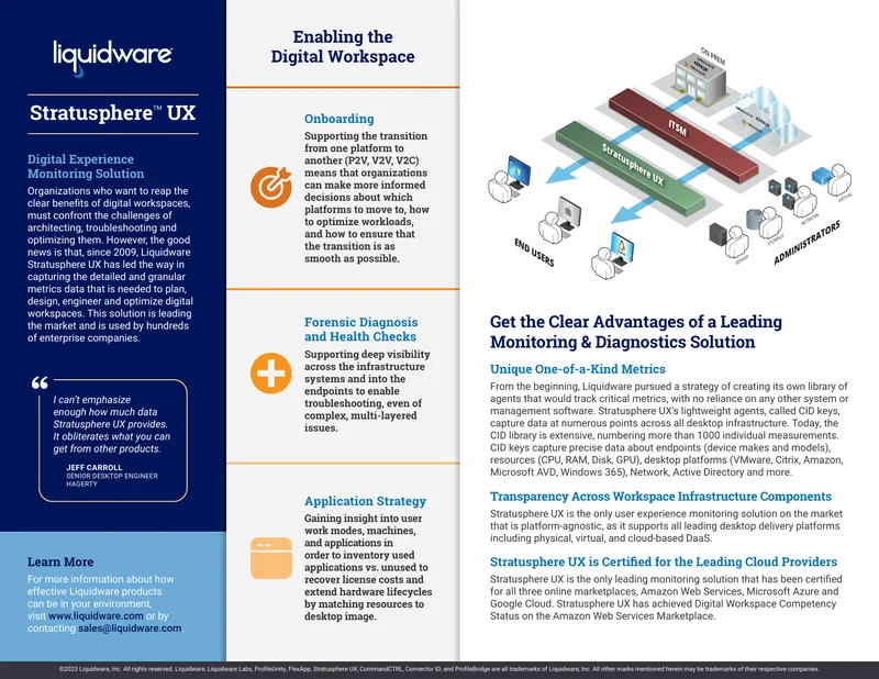 Stratusphere UX Digital Experience Monitoring Solution
