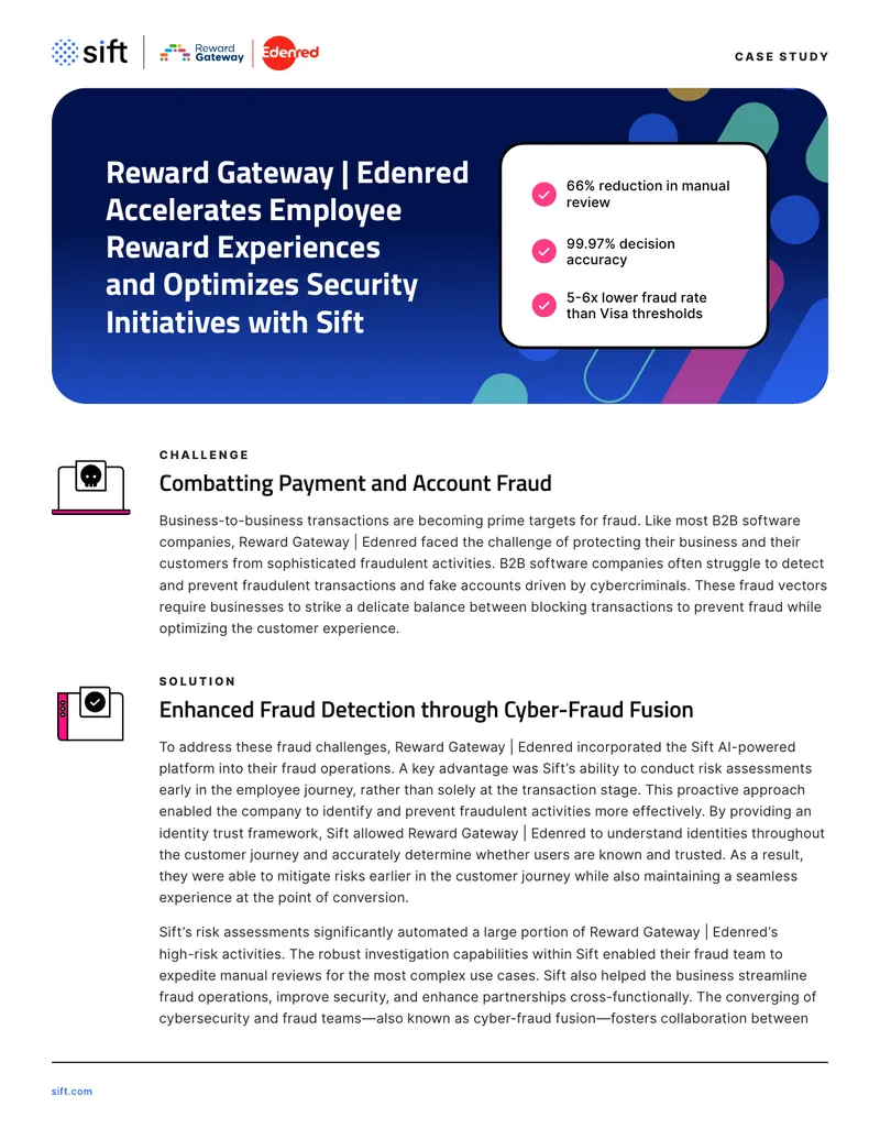 Reward Gateway Edenred Fraud Prevention Case Study