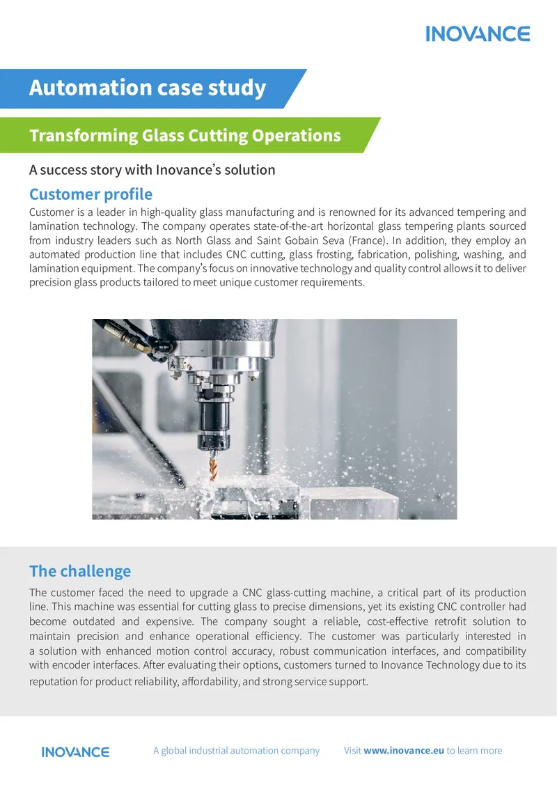 CNC Glass Cutting Operations Automation Case Study