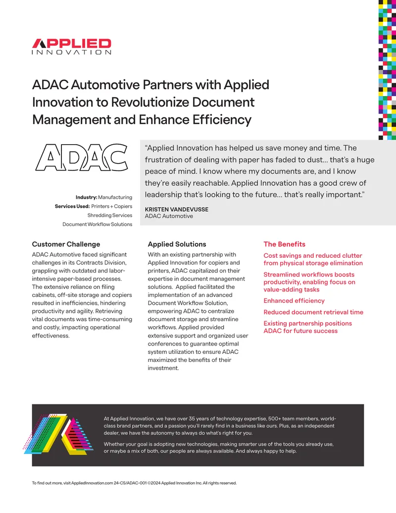 ADAC Automotive Document Management Improvement Case Study