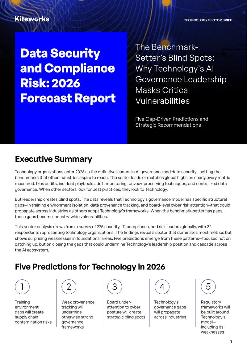 Data Security and Compliance Risk 2026 Forecast Report