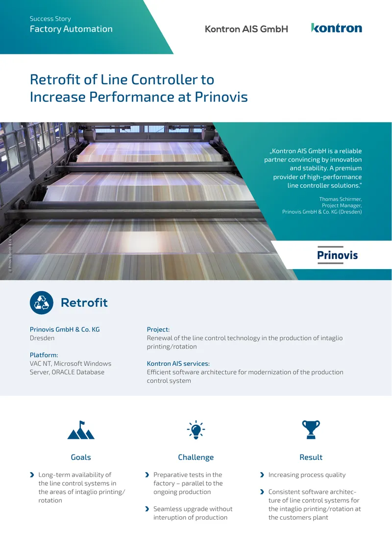 Factory Automation Line Control Technology Renewal preview page 1