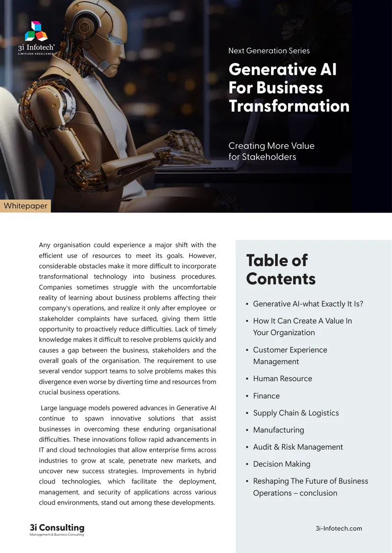 Generative AI for Business Transformation