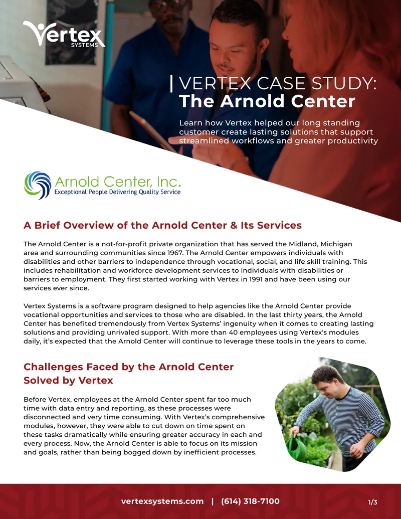 Vertex Case Study on The Arnold Center