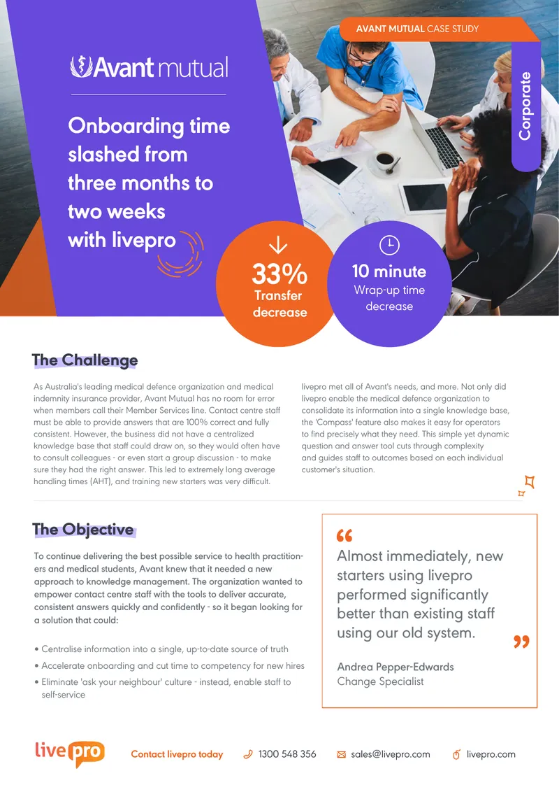 Avant Mutual Case Study on Knowledge Management