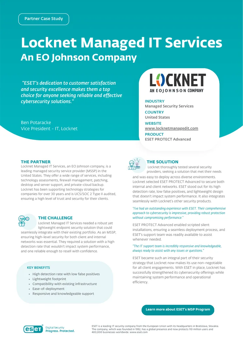 Locknet Managed IT Services Case Study
