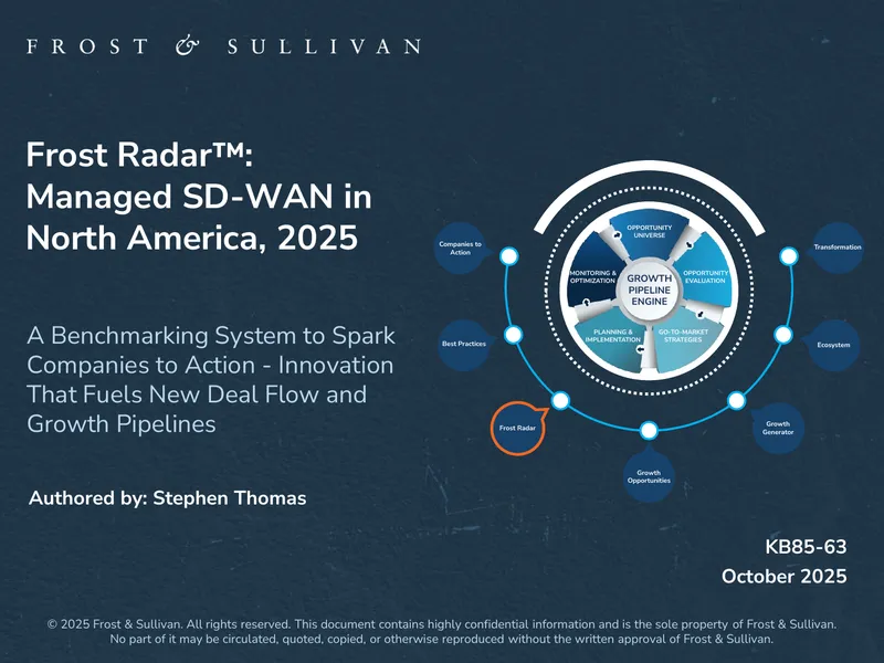 Frost Radar on Managed SD-WAN in North America 2025