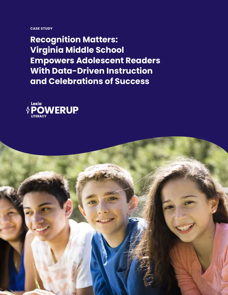 Virginia Middle School Literacy Program Implementation Case Study