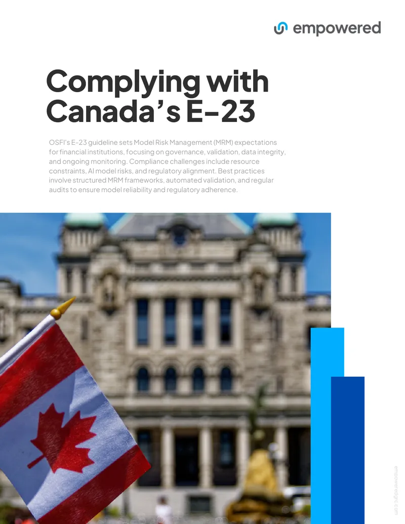 OSFI Guideline E-23 for Model Risk Management