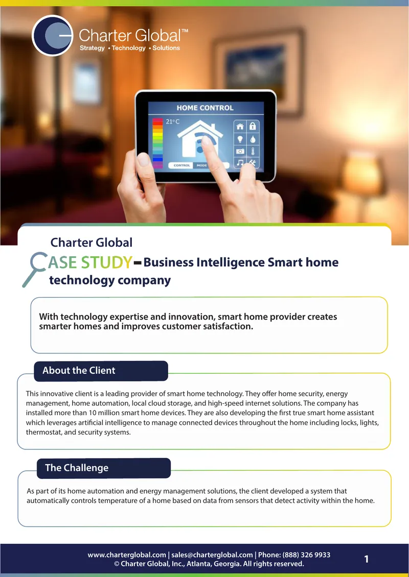 Smart Home Technology Integration and Algorithm Development