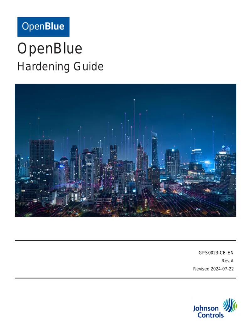 OpenBlue Cybersecurity Hardening Guide